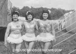 Circus performers Mills Bros Circus 1947