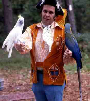 Billy Rodgers and his trained birds