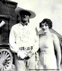 Esma Maley with Actor Tom Mix