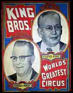 King Bros cirius poster Floyd King and Arnold Maley