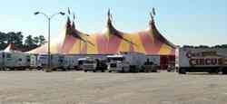 Cole Bros. Circus backyard 2013