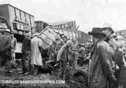 Gole Bros Circus Train Wreck 1945