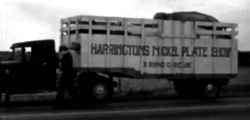 Harrington's Nickle Plate Show slsphant truck.