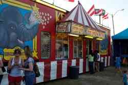 Kelly Miller Circus concessions wagon