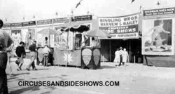 Ringling Bros Barum Bailey Circus sideshow